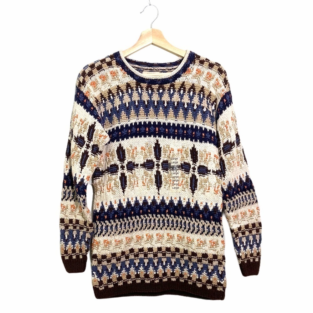 Nwt Southwestern bohemian fair isle sweater sz. L